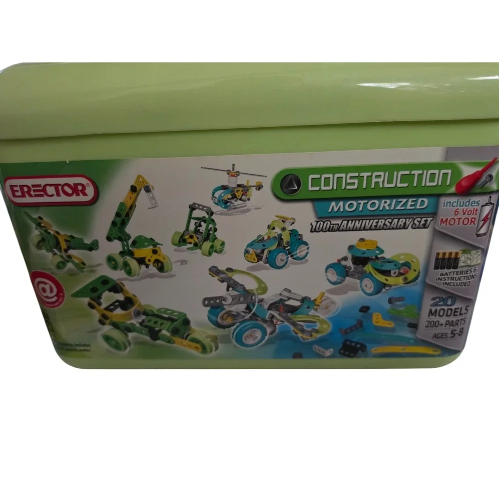 Erector Set Motorized 100th Anniversary edition sealed complete STEM 200+ pieces